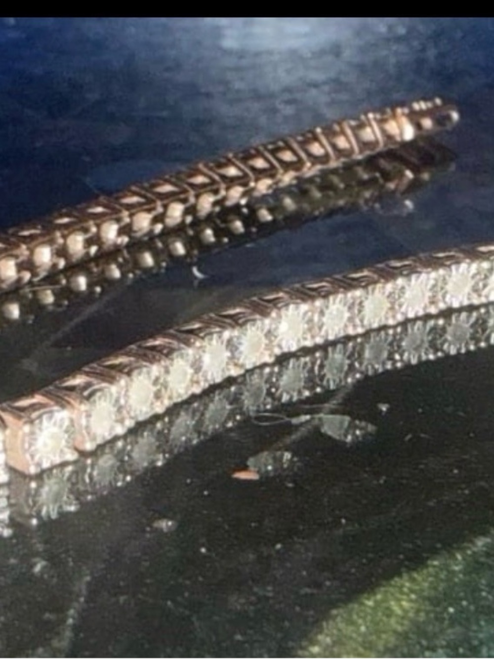 Delicate Rose Gold Tennis Bracelet